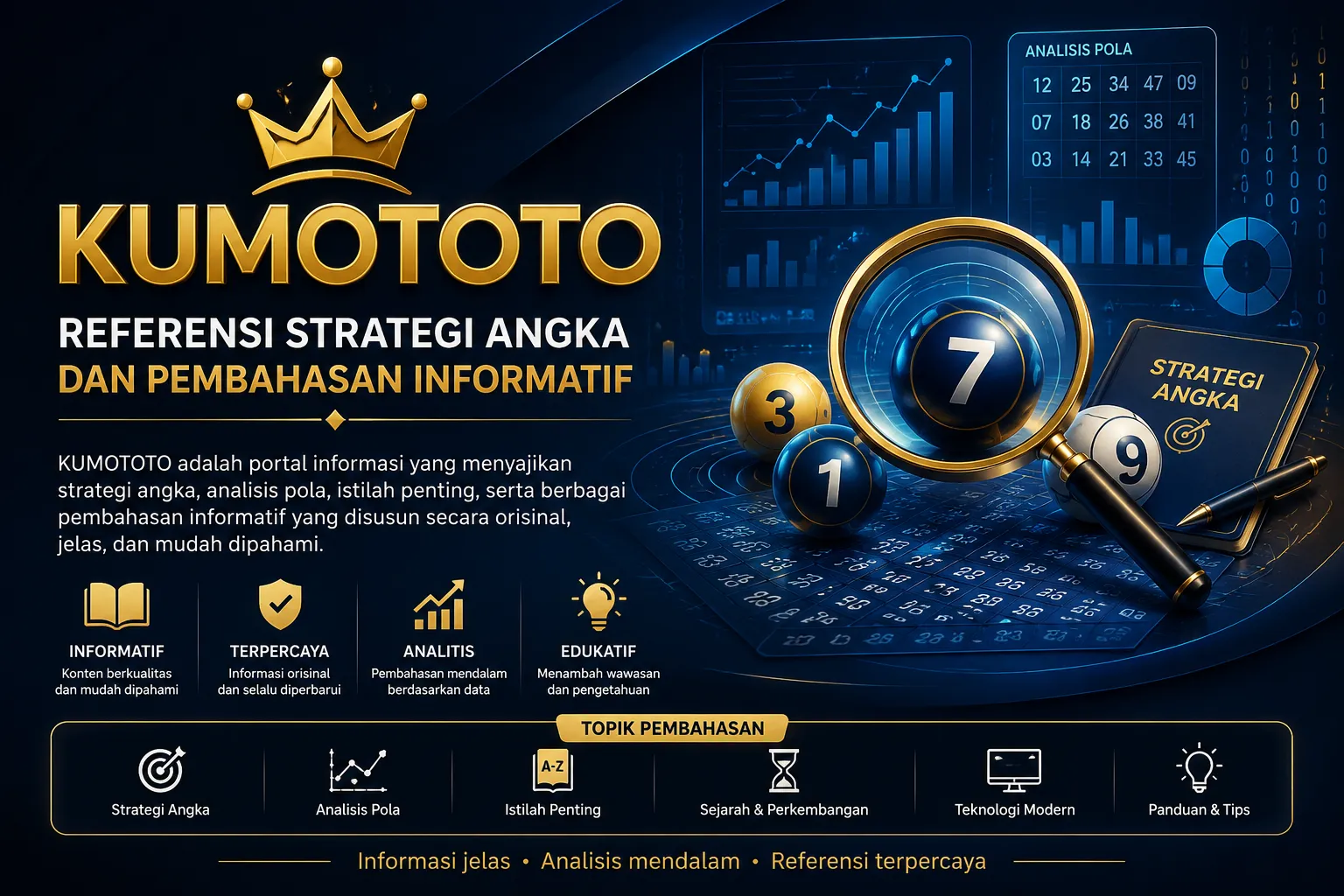 Ilustrasi KUMOTOTO sebagai portal referensi strategi angka dan pembahasan informatif